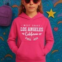 West Coast Los Angeles California Since 1850 Kids Hoodie thumb 3