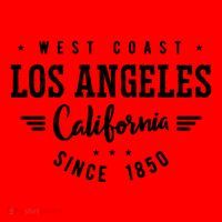 West Coast Los Angeles California Since 1850 Santa Hat thumb 1