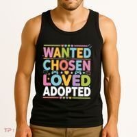 Wanted Chosen Loved Adopted Adoption Tank Top thumb 3