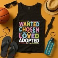 Wanted Chosen Loved Adopted Adoption Tank Top thumb 4