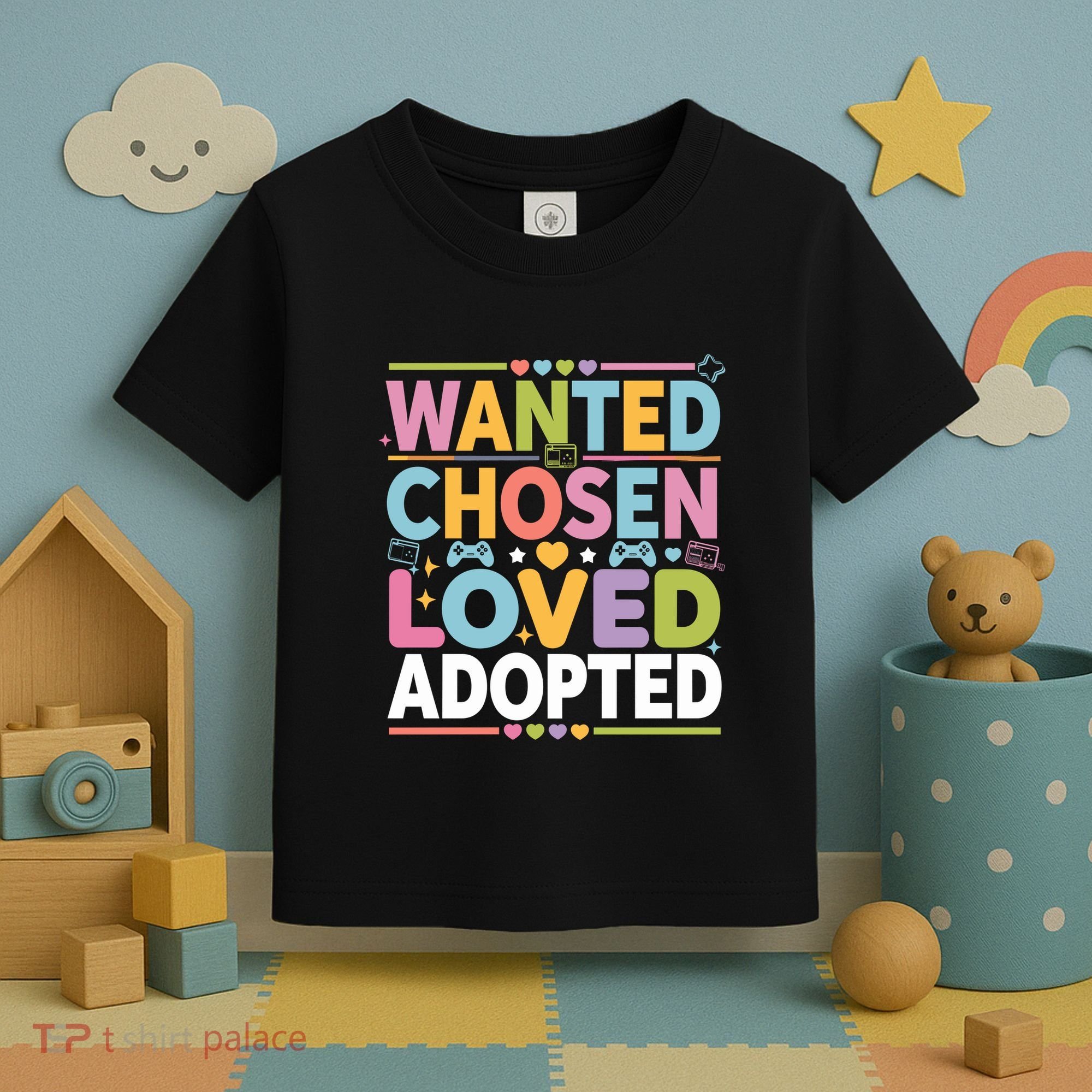 Wanted Chosen Loved Adopted Adoption Toddler T-Shirt