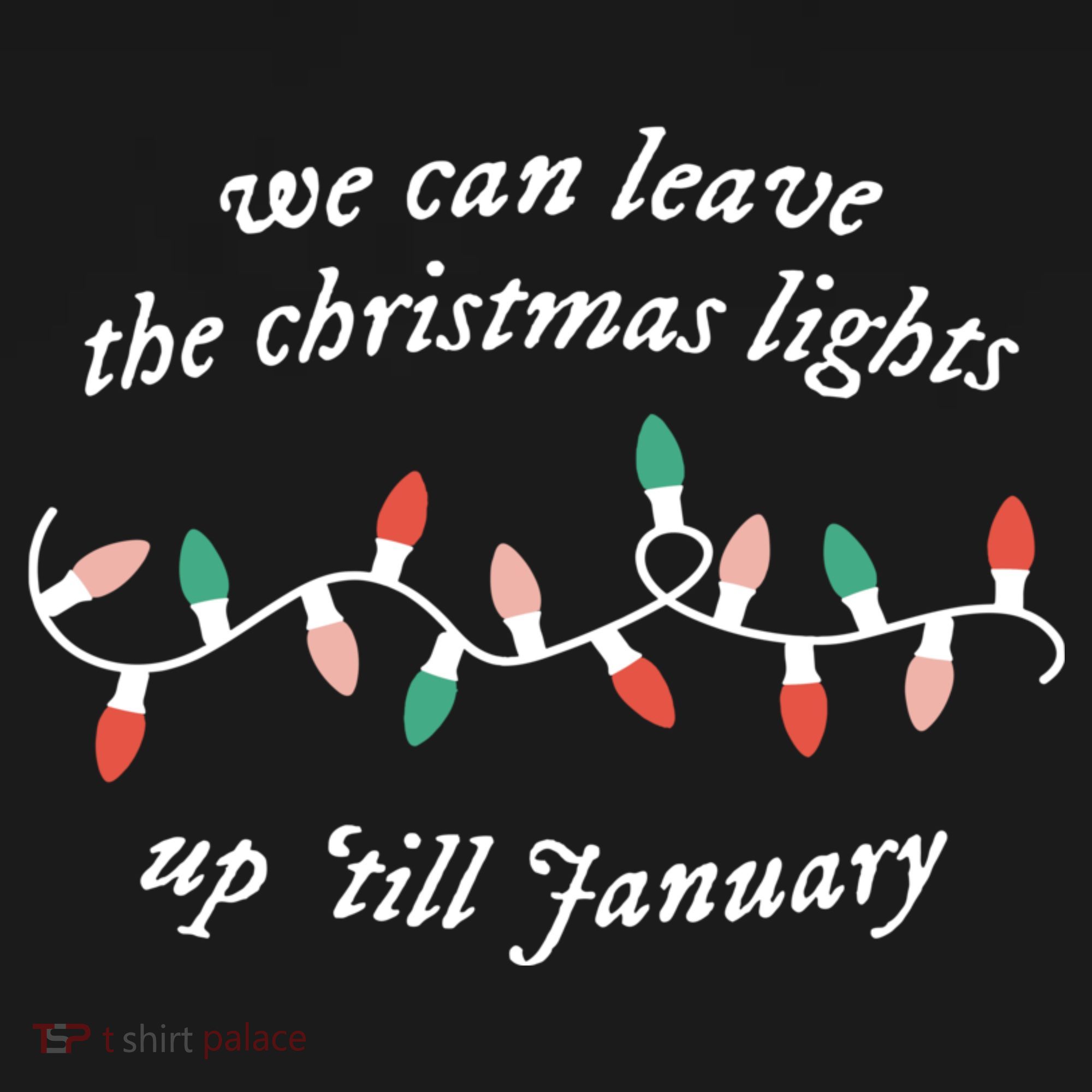 We Can Leave The Christmas Lights Up Til January Christmas Hoodie