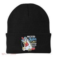 Wicked Chickens Lay Deviled Eggs Funny Chicken Lovers Beanie thumb 0