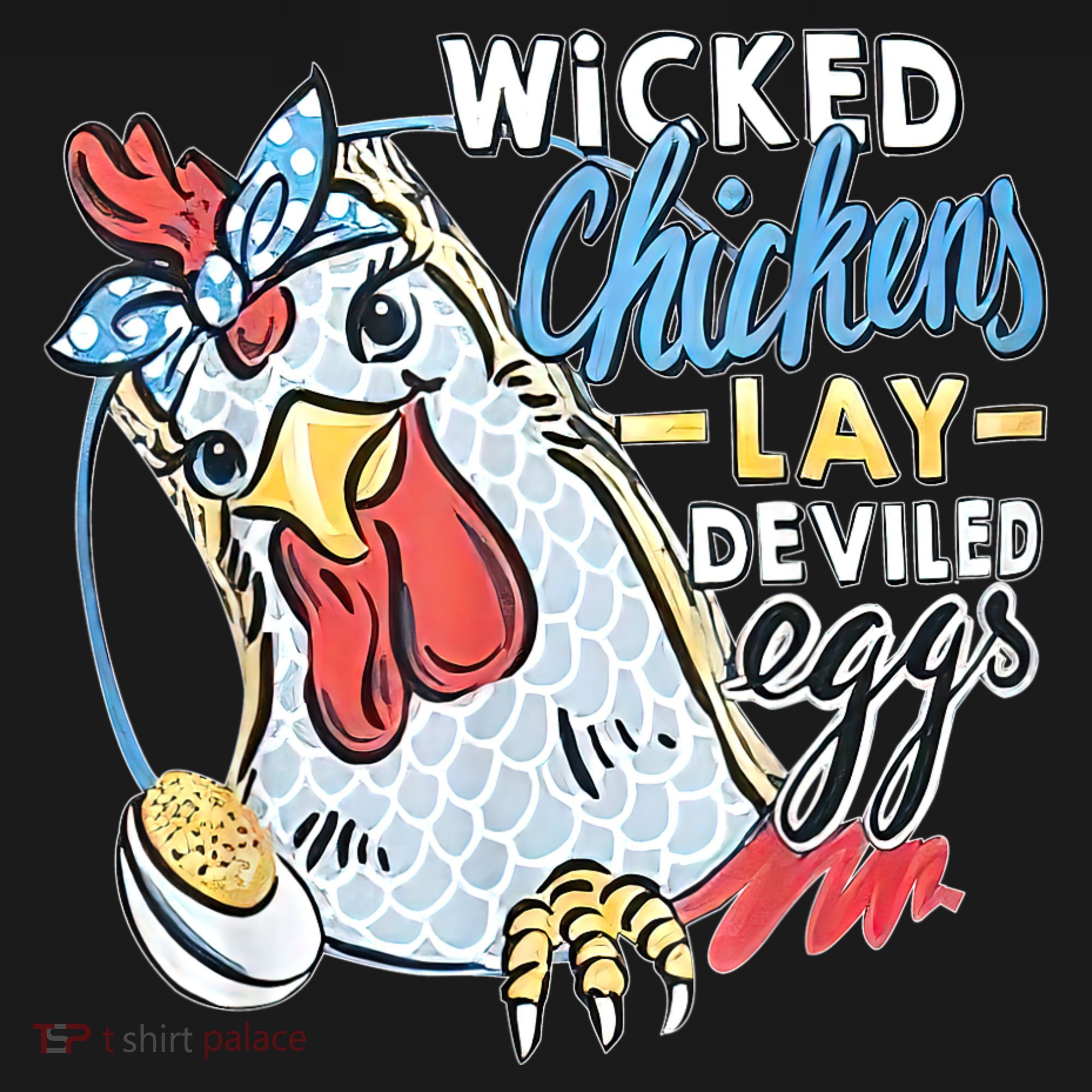 Wicked Chickens Lay Deviled Eggs Funny Chicken Lovers Pajama Set