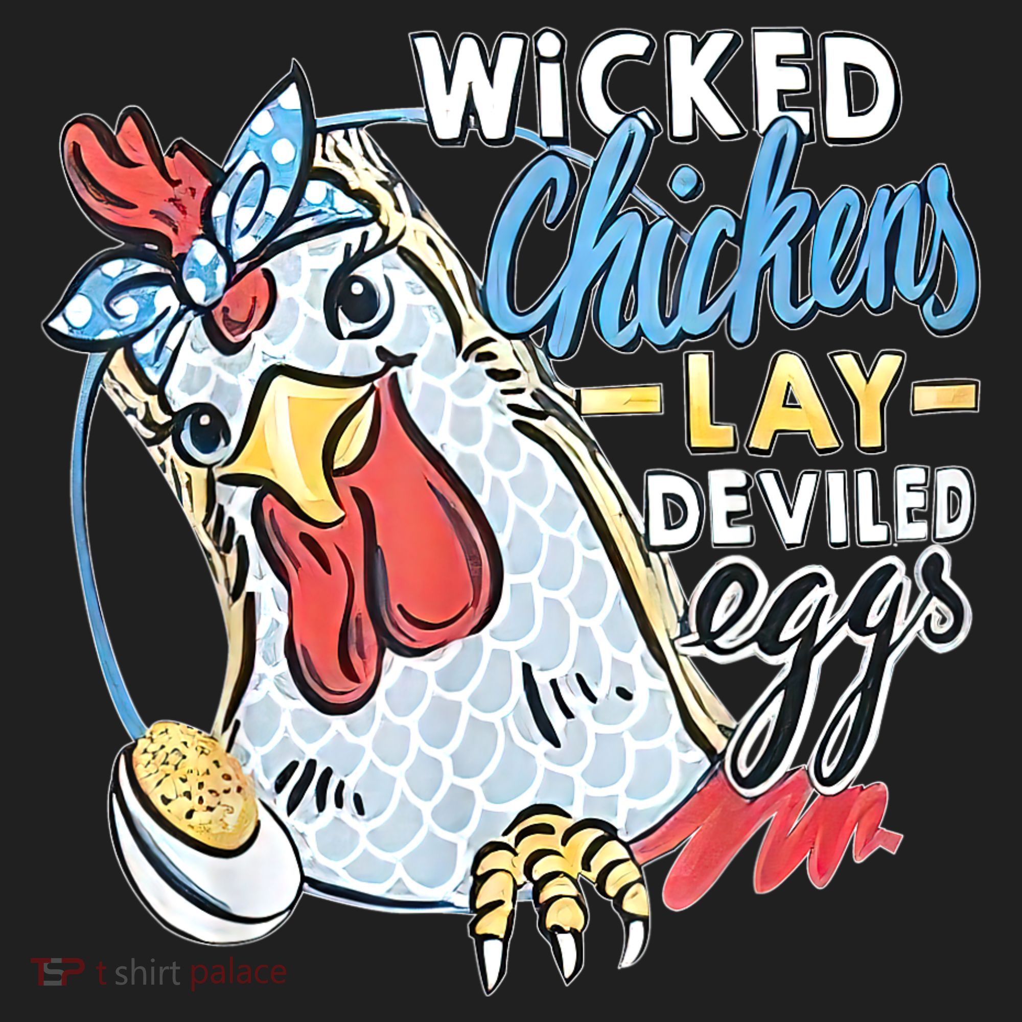 Wicked Chickens Lay Deviled Eggs Funny Chicken Lovers Hat
