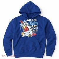 Wicked Chickens Lay Deviled Eggs Funny Chicken Lovers Hoodie thumb 0