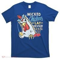 Wicked Chickens Lay Deviled Eggs Funny Chicken Lovers T-Shirt thumb 0
