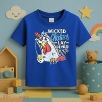 Wicked Chickens Lay Deviled Eggs Funny Chicken Lovers Toddler T-Shirt thumb 3