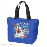 Wicked Chickens Lay Deviled Eggs Funny Chicken Lovers Tote Bag thumb 3