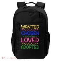 Wanted Chosen Loved Adopted Backpack thumb 0