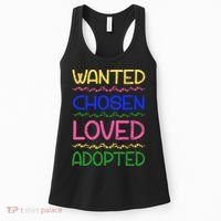 Wanted Chosen Loved Adopted Women's Tank Top thumb 0