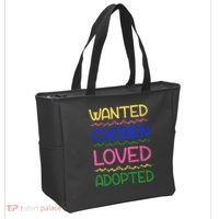 Wanted Chosen Loved Adopted Tote Bag thumb 2