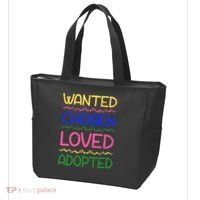 Wanted Chosen Loved Adopted Tote Bag thumb 3