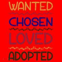 Wanted Chosen Loved Adopted Santa Hat thumb 1