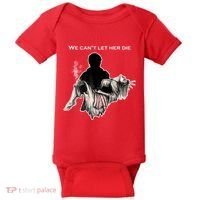 We Can't Let Her Die Statue Of Liberty Baby Bodysuit thumb 0