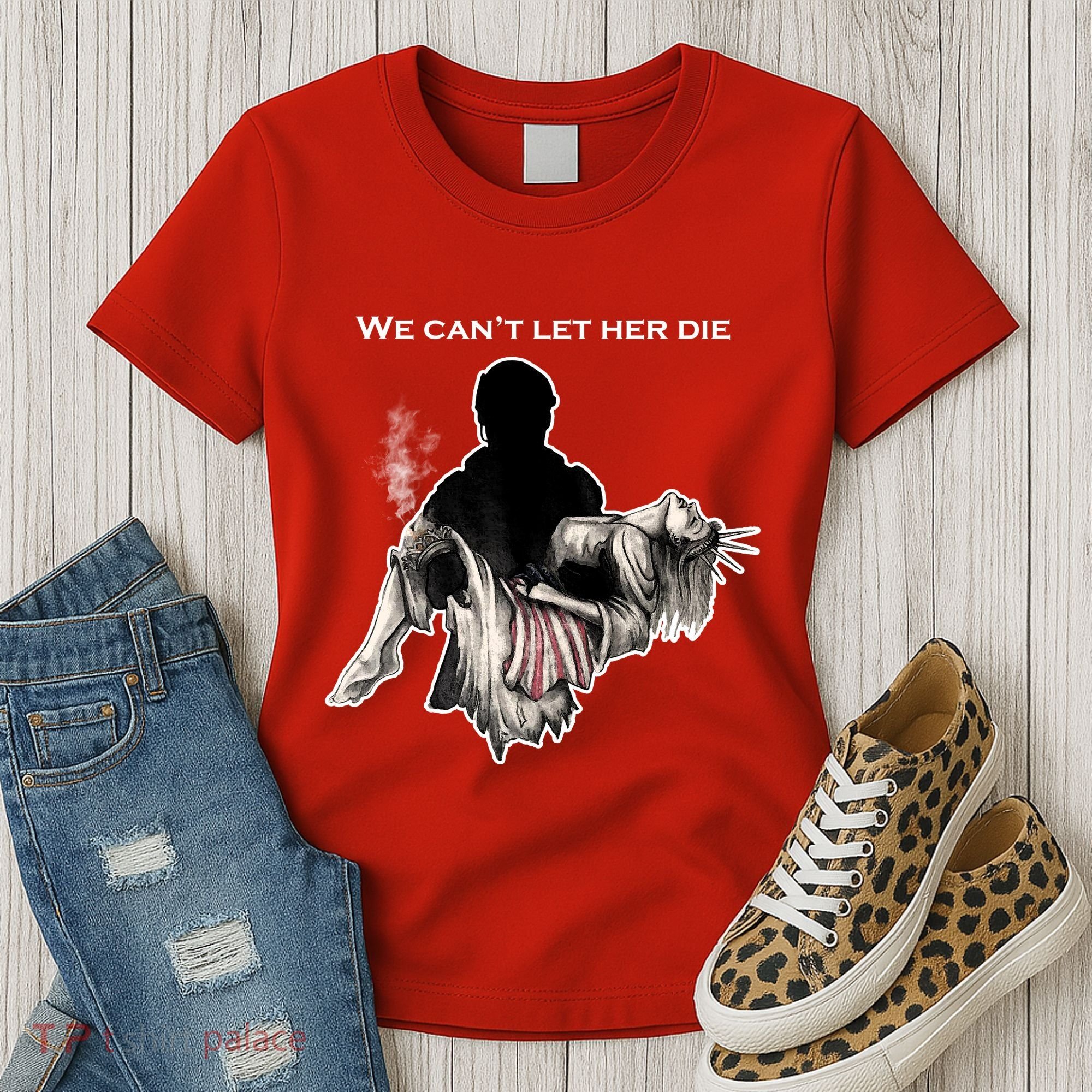 We Can't Let Her Die Statue Of Liberty Women's T-Shirt