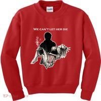 We Can't Let Her Die Statue Of Liberty Kids Sweatshirt thumb 0