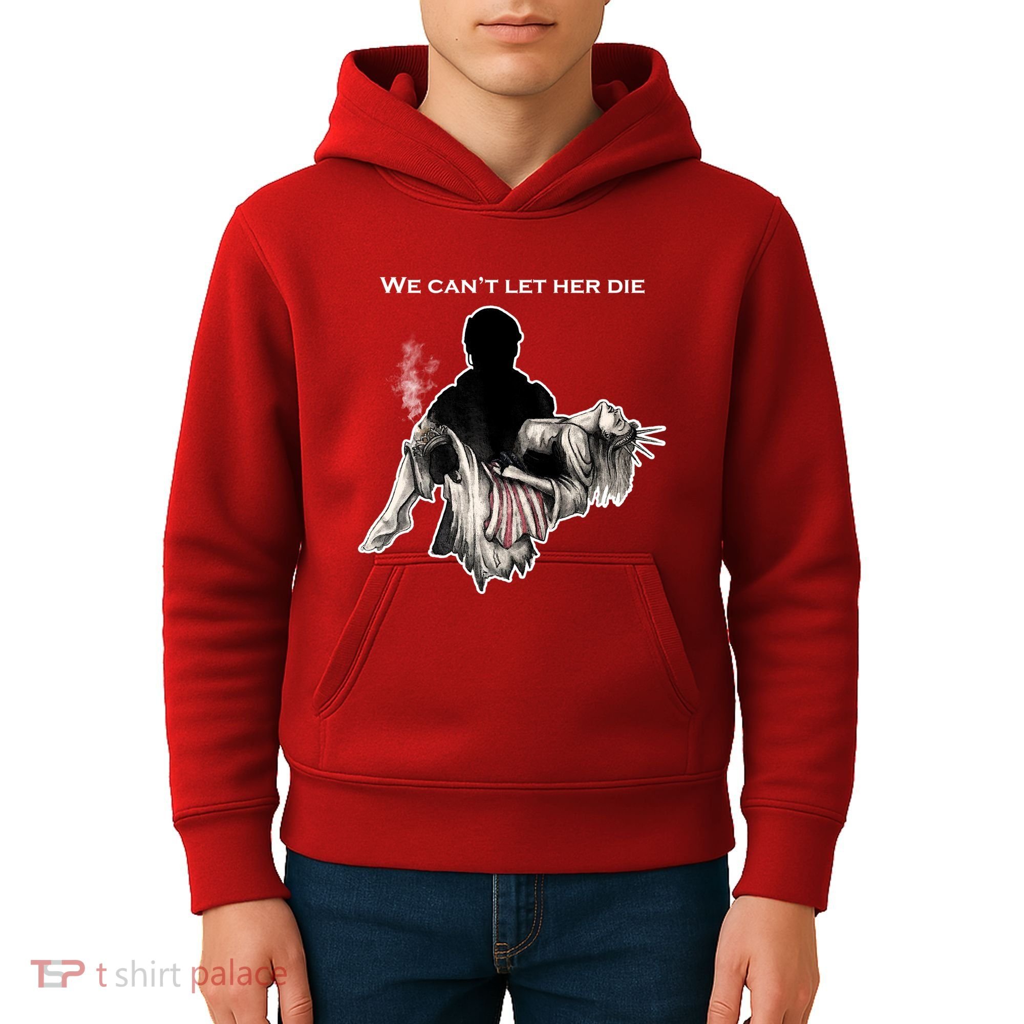 We Can't Let Her Die Statue Of Liberty Kids Hoodie