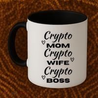 Wo Crypto Mom Wife Boss Funny Tee Bitcoin Ethereum Gift Coffee Mug thumb 2