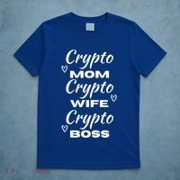 Wo Crypto Mom Wife Boss Funny Tee Bitcoin Ethereum Gift T-Shirt thumb 5