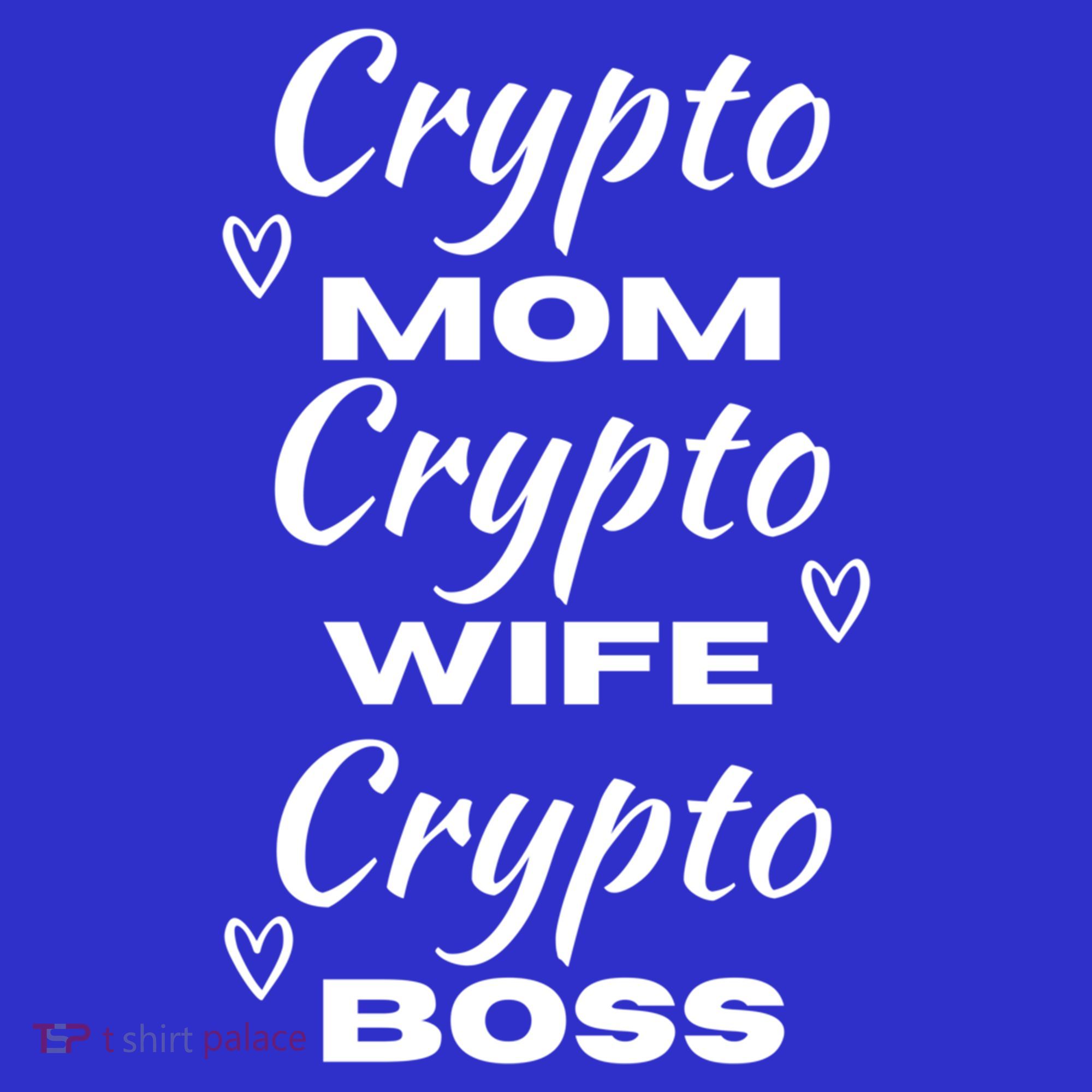 Wo Crypto Mom Wife Boss Funny Tee Bitcoin Ethereum Gift Mousepad