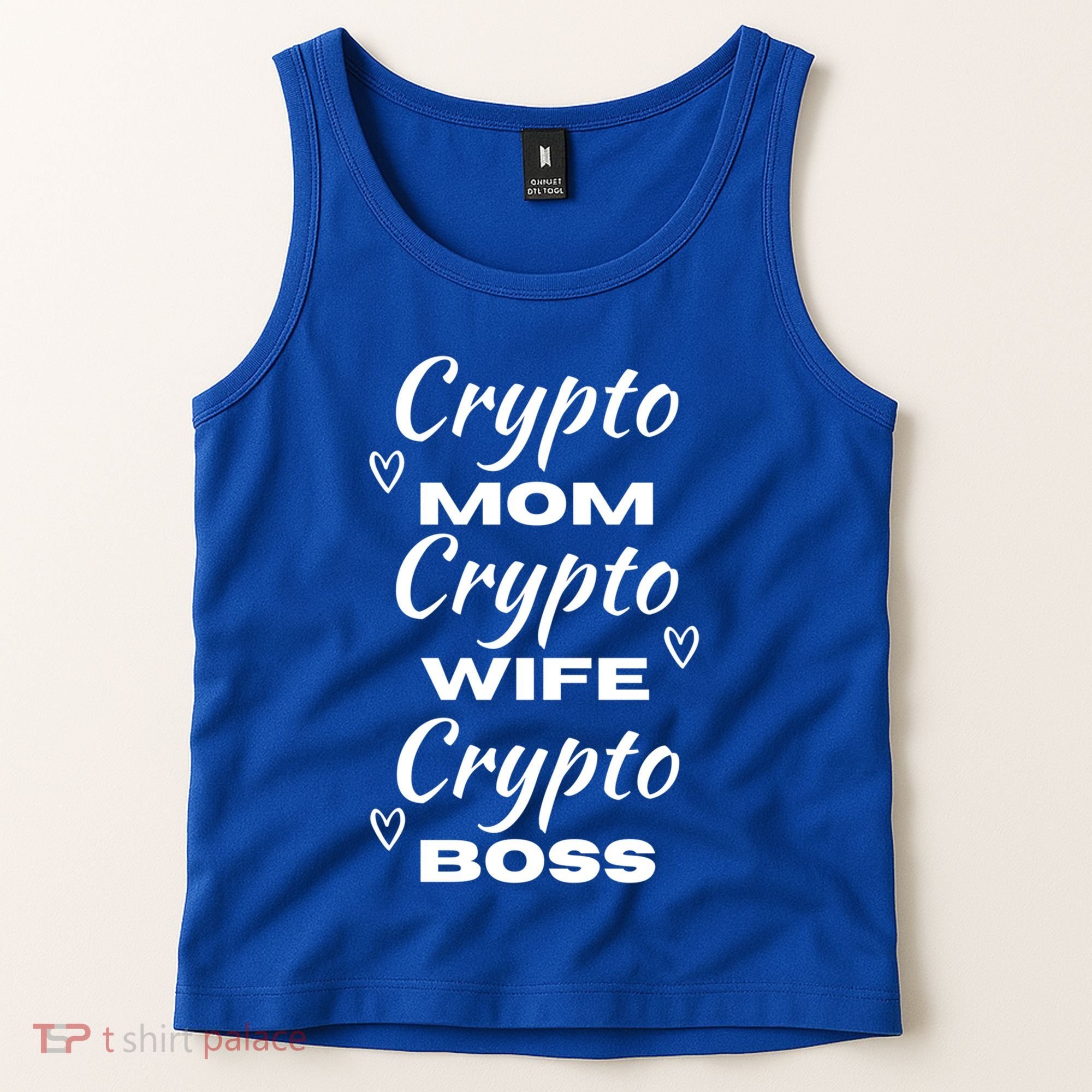 Wo Crypto Mom Wife Boss Funny Tee Bitcoin Ethereum Gift Tank Top