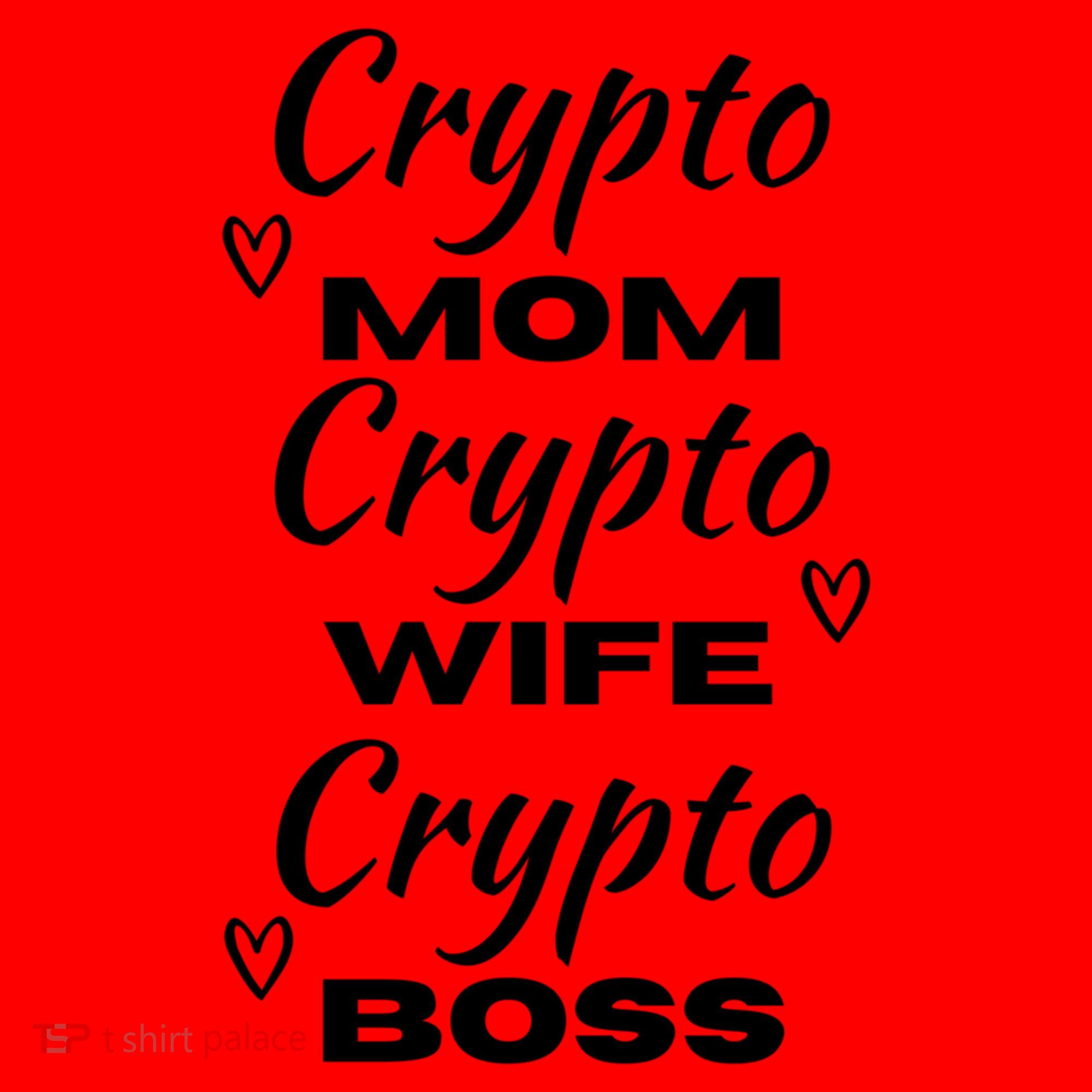 Wo Crypto Mom Wife Boss Funny Tee Bitcoin Ethereum Gift Santa Hat