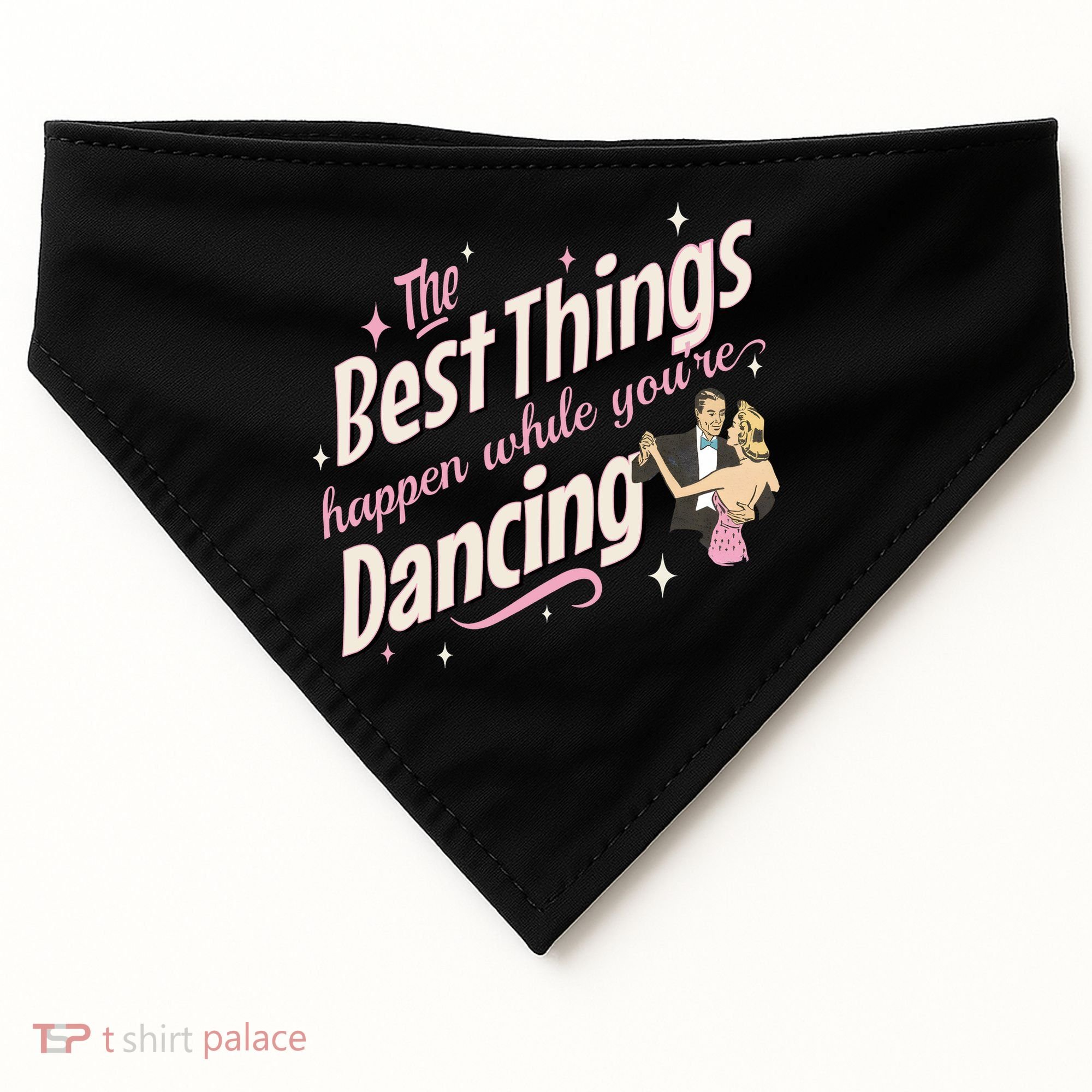 White Christmas Movie The Best Things Happen While YouRe Dancing USA-Made Doggie Bandana