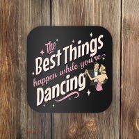 White Christmas Movie The Best Things Happen While YouRe Dancing Coaster thumb 0