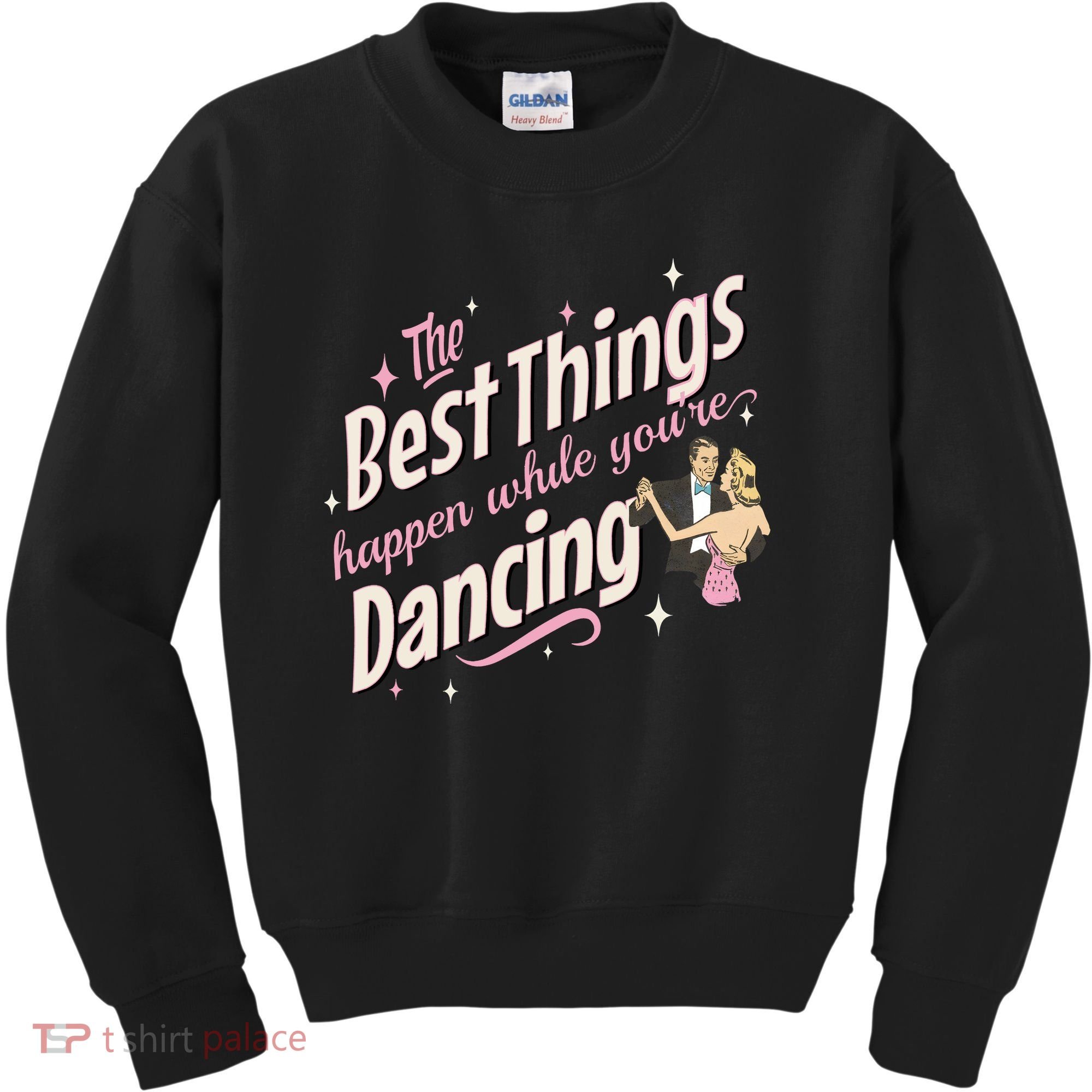 White Christmas Movie The Best Things Happen While YouRe Dancing Kids Sweatshirt
