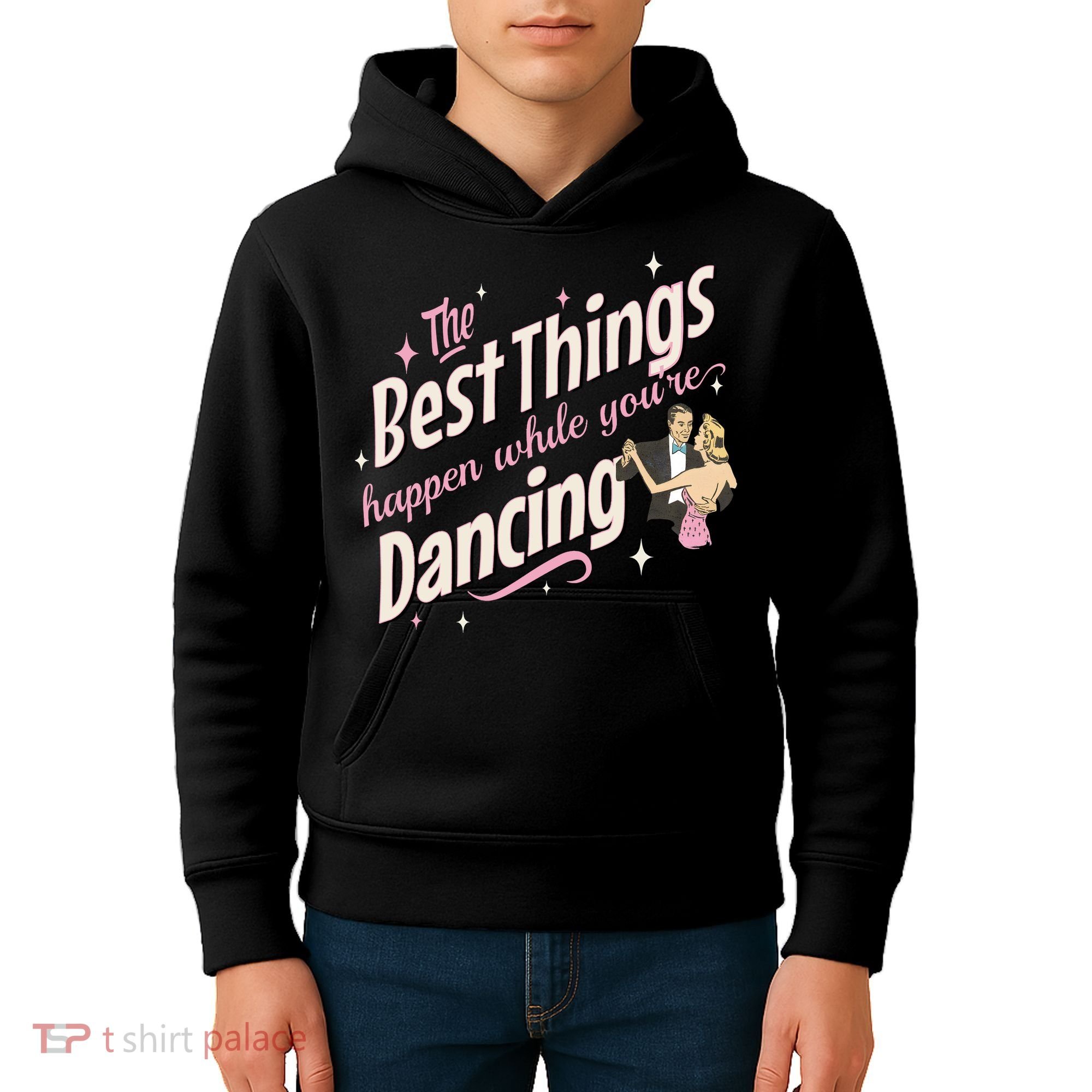 White Christmas Movie The Best Things Happen While YouRe Dancing Kids Hoodie