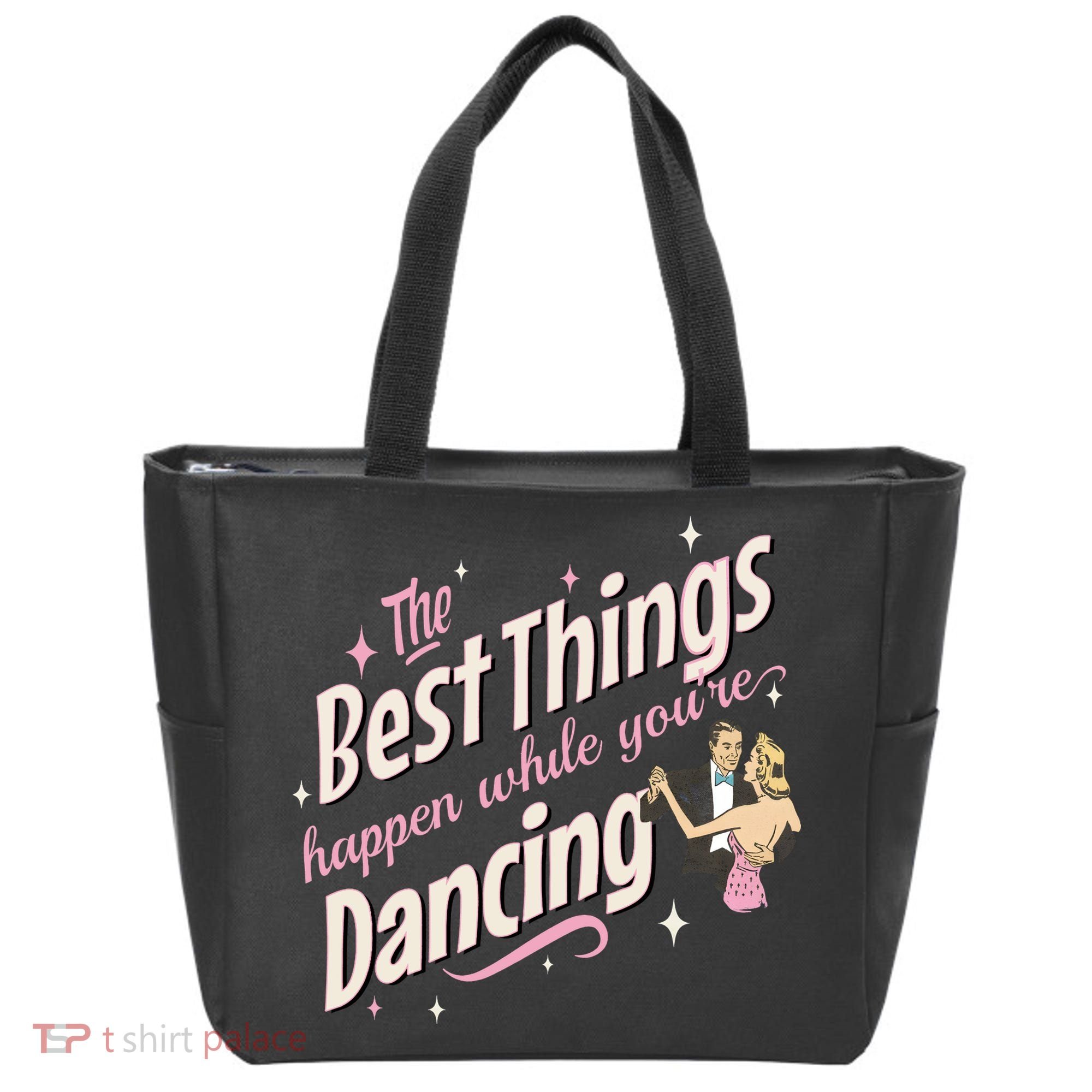 White Christmas Movie The Best Things Happen While YouRe Dancing Tote Bag