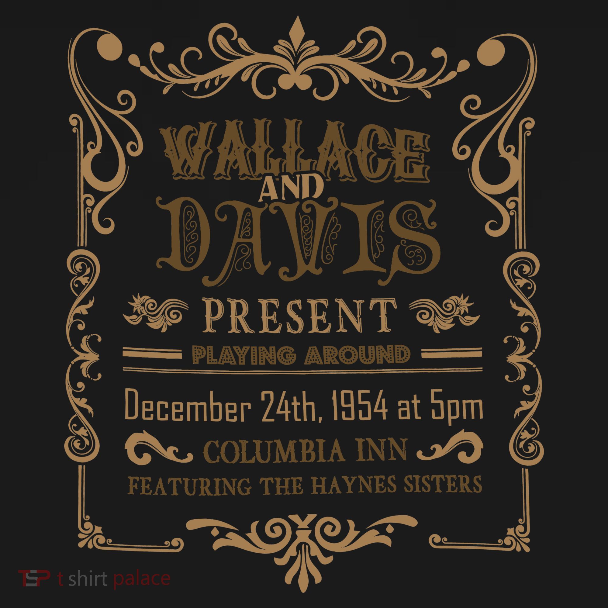 White Christmas Movie Wallace And Davis Present Coaster