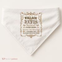 White Christmas Movie Wallace And Davis Present USA-Made Doggie Bandana thumb 0