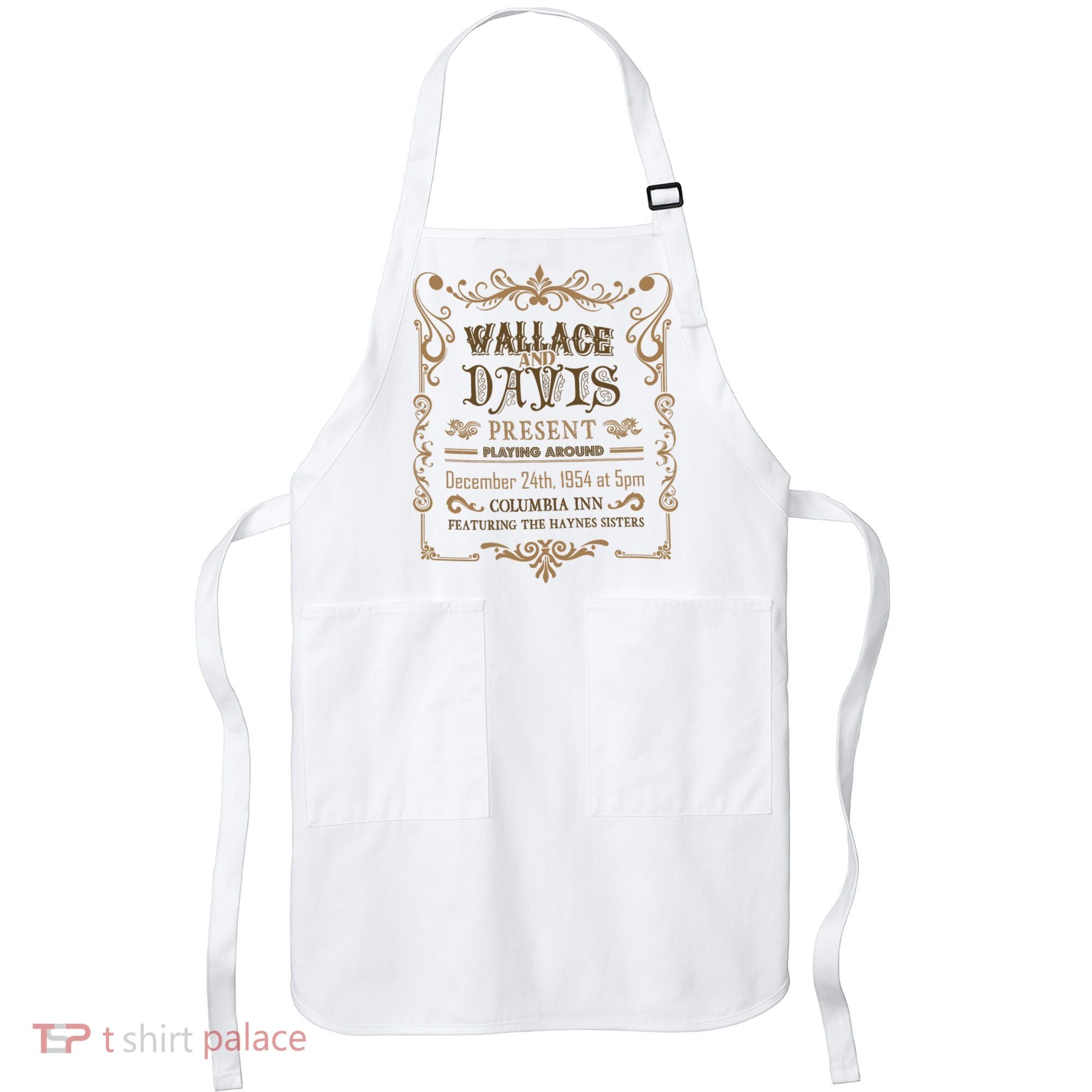 White Christmas Movie Wallace And Davis Present Apron