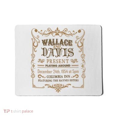 White Christmas Movie Wallace And Davis Present Mousepad