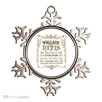 White Christmas Movie Wallace And Davis Present Ornament