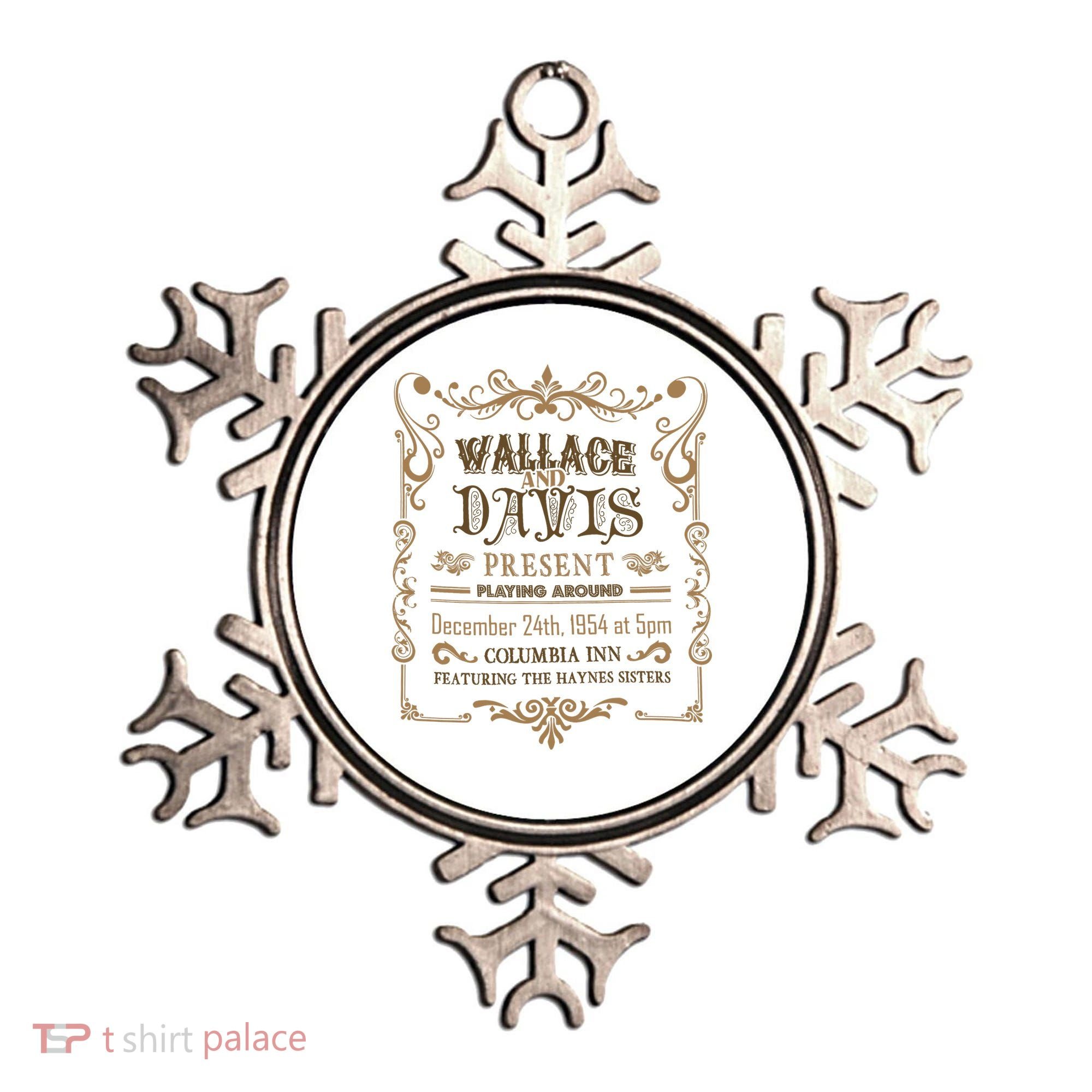 White Christmas Movie Wallace And Davis Present Ornament