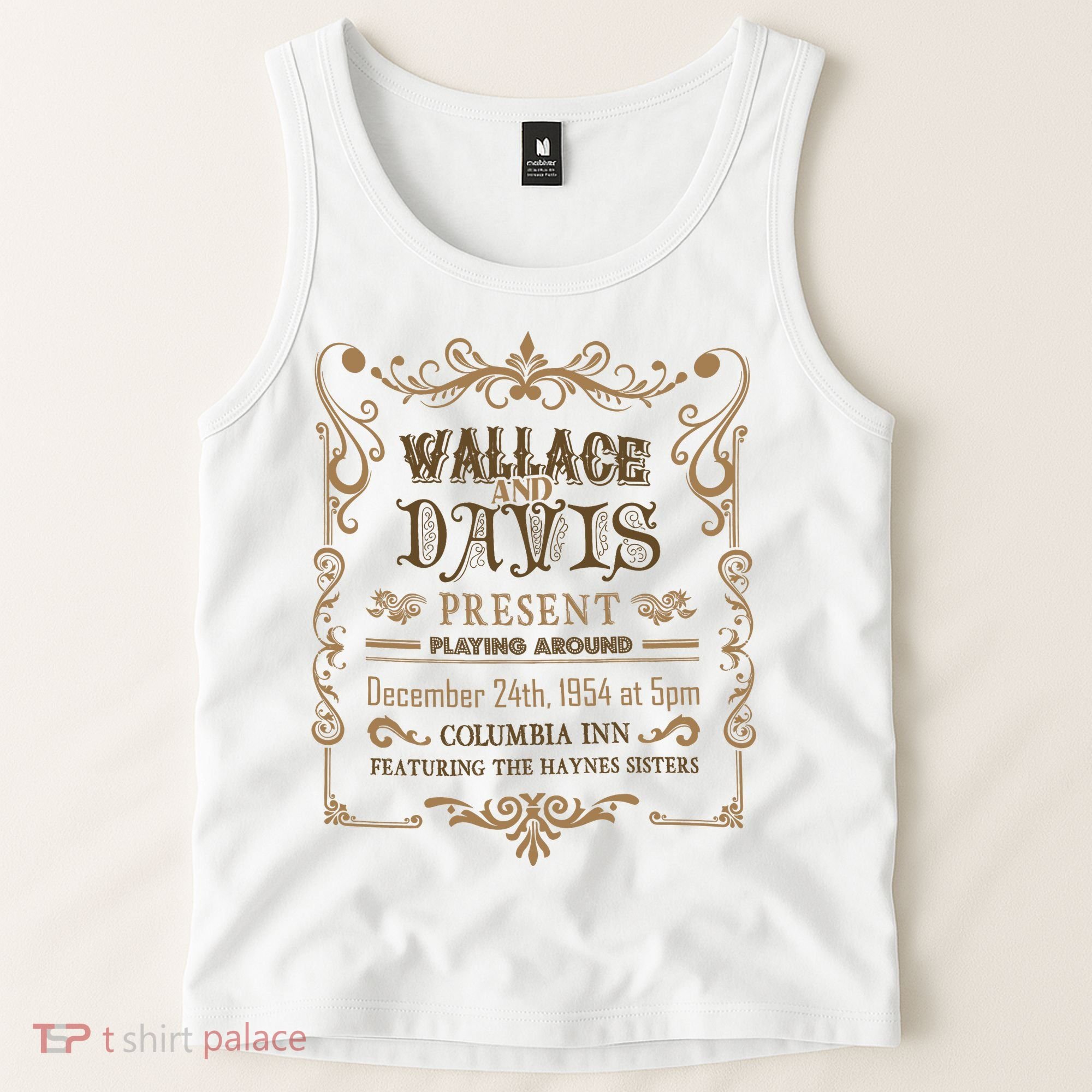 White Christmas Movie Wallace And Davis Present Tank Top