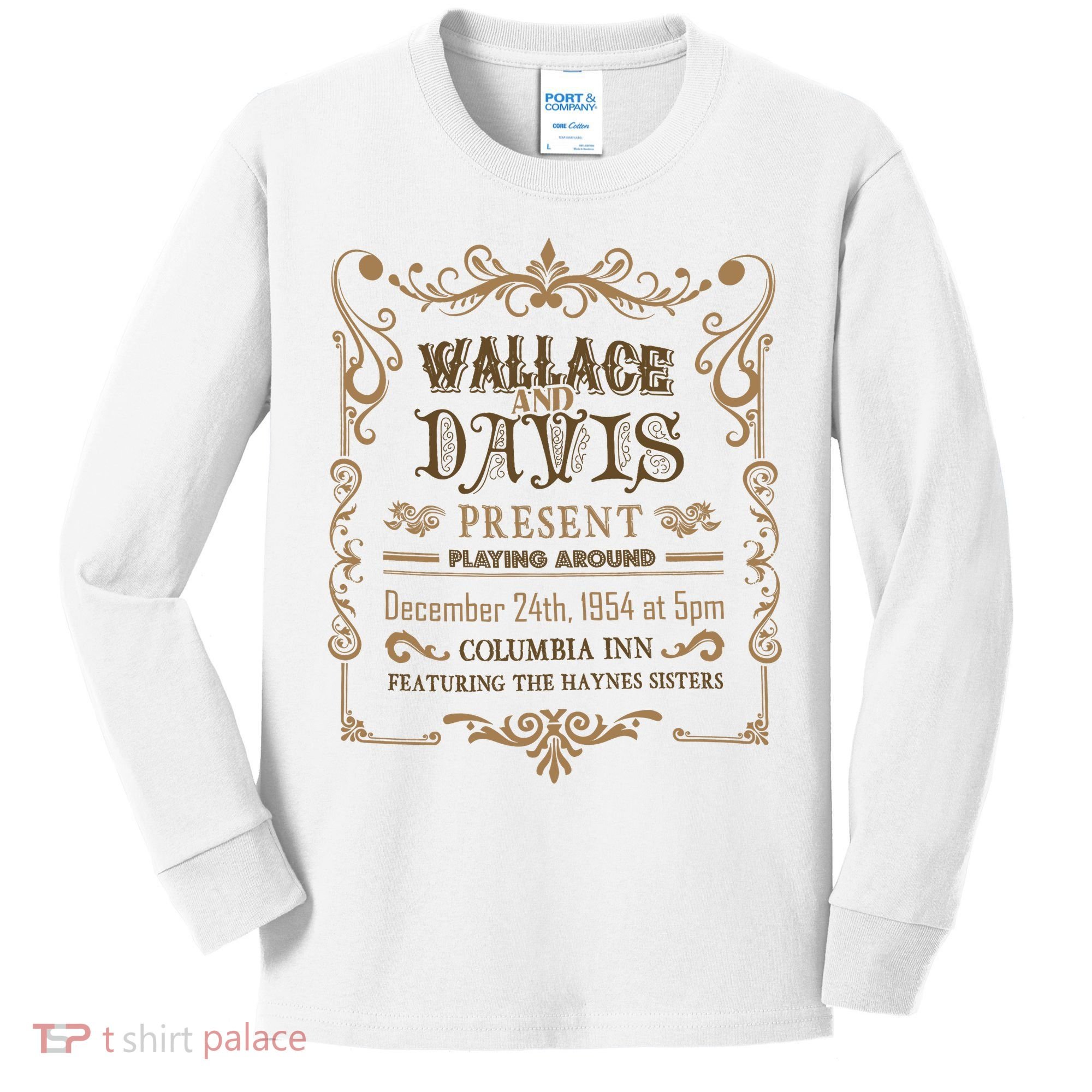 White Christmas Movie Wallace And Davis Present Kids Long Sleeve Shirt