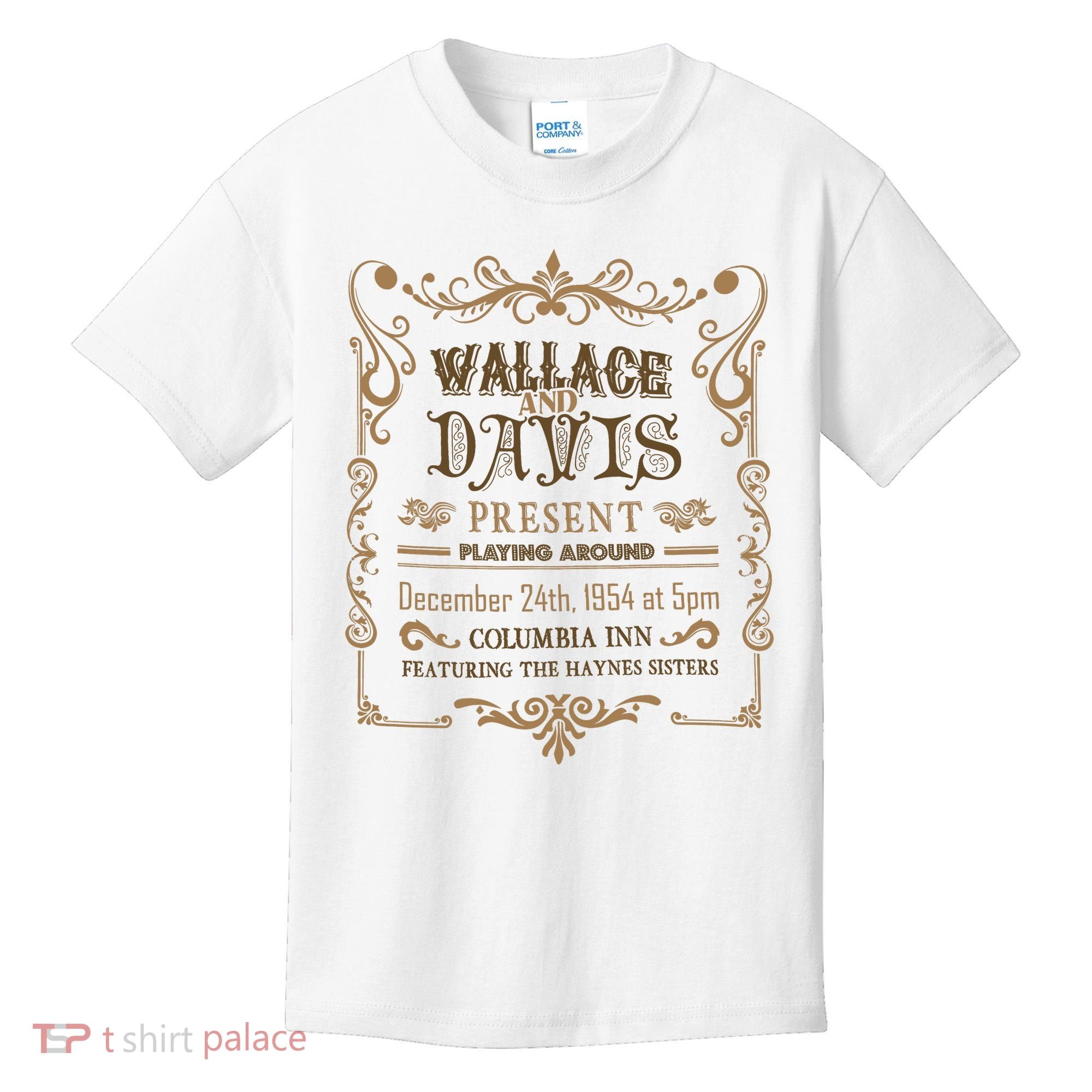 White Christmas Movie Wallace And Davis Present Kids T-Shirt