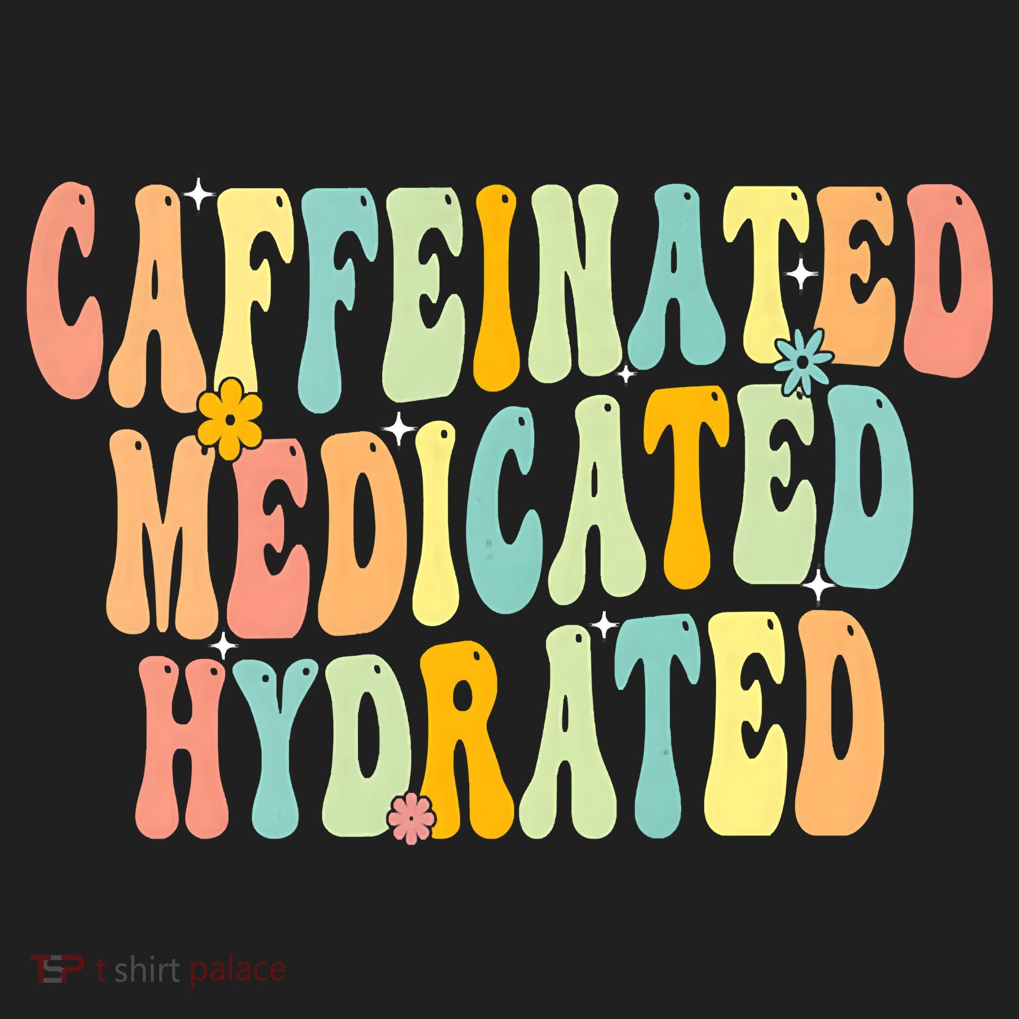Womens Caffeinated Medicated Hydrated Funny Saying Nurse Teacher Beanie