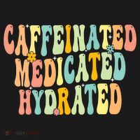 Womens Caffeinated Medicated Hydrated Funny Saying Nurse Teacher Mousepad thumb 1