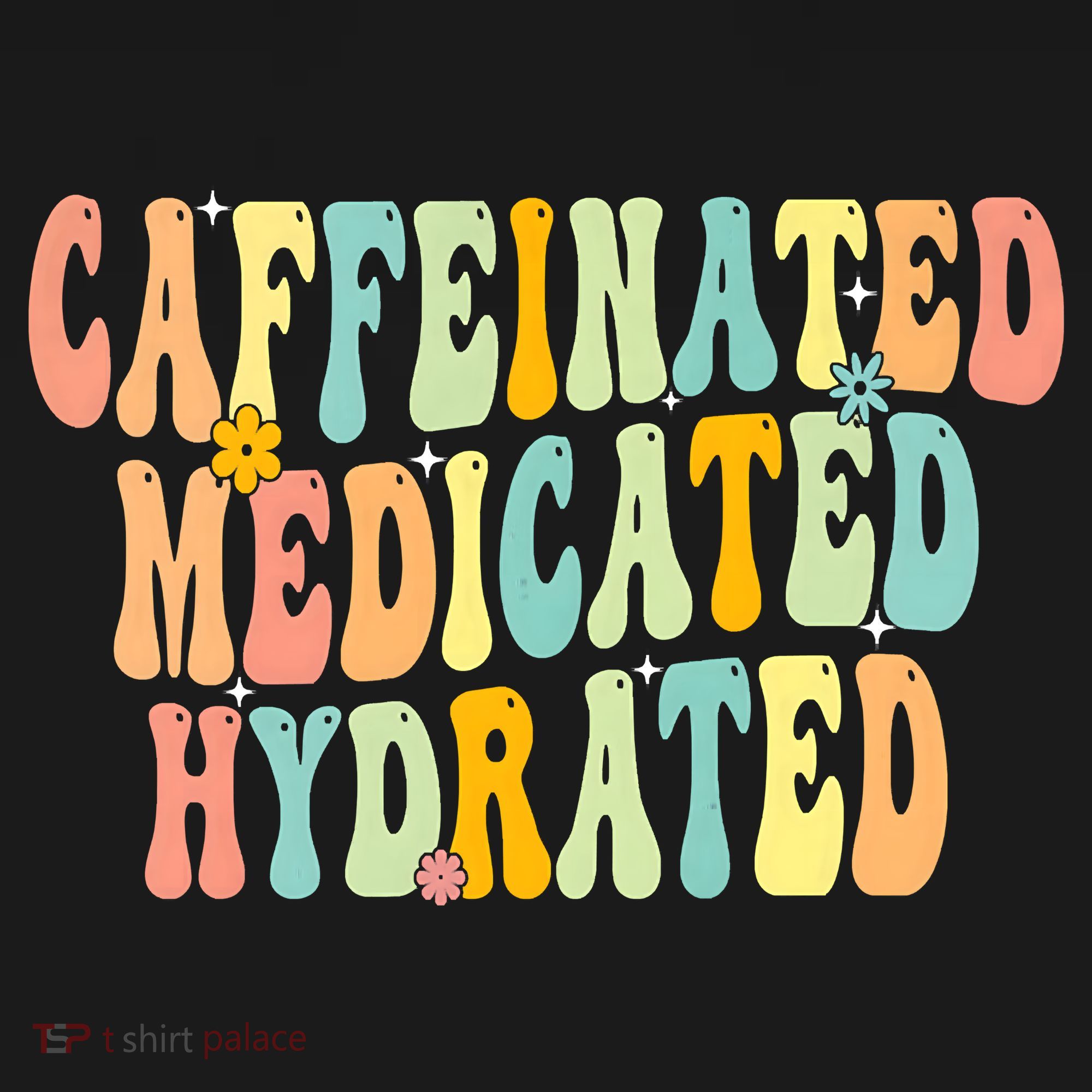 Womens Caffeinated Medicated Hydrated Funny Saying Nurse Teacher Mousepad