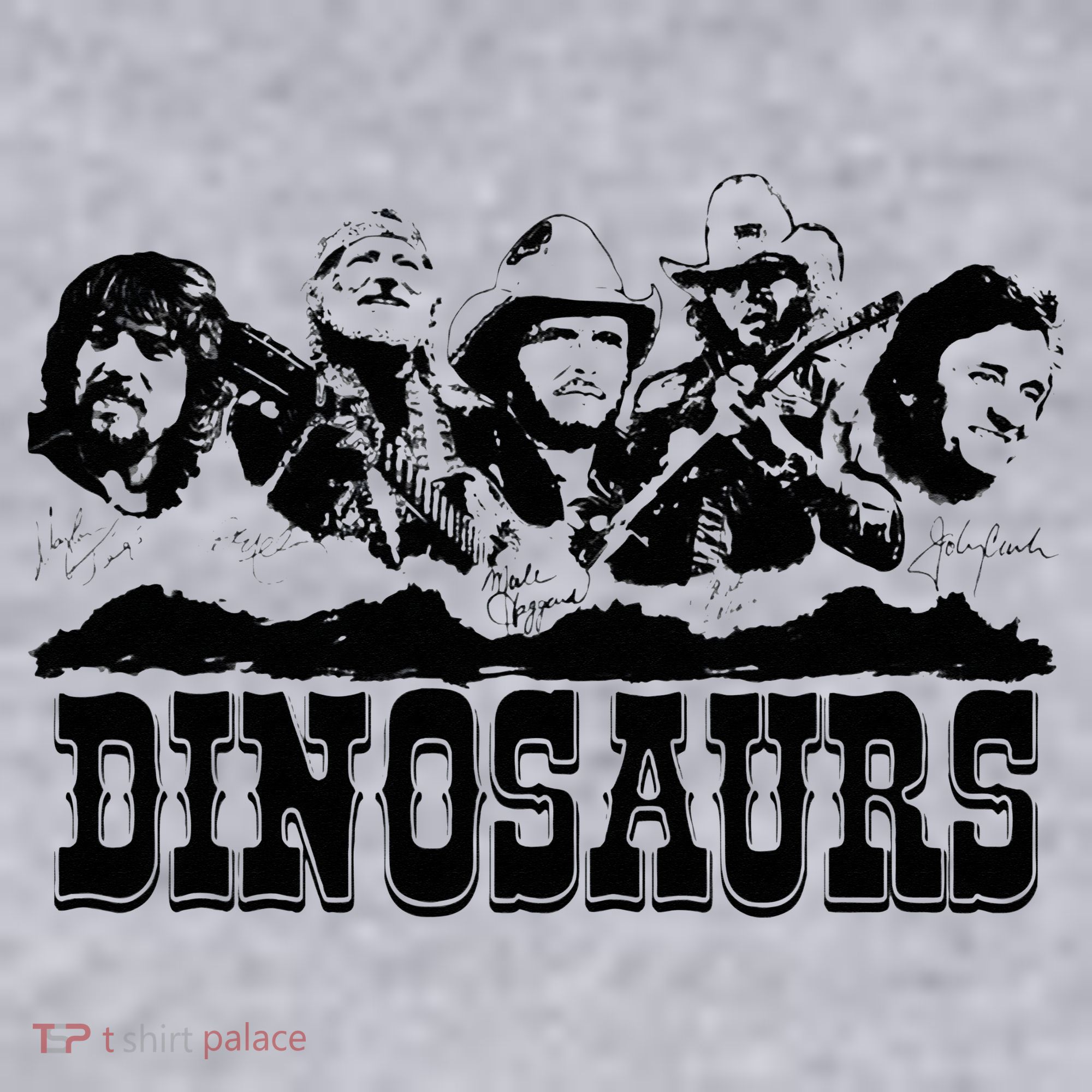 Western Country Music Legends Dinosaurs Women's Sweatshirt