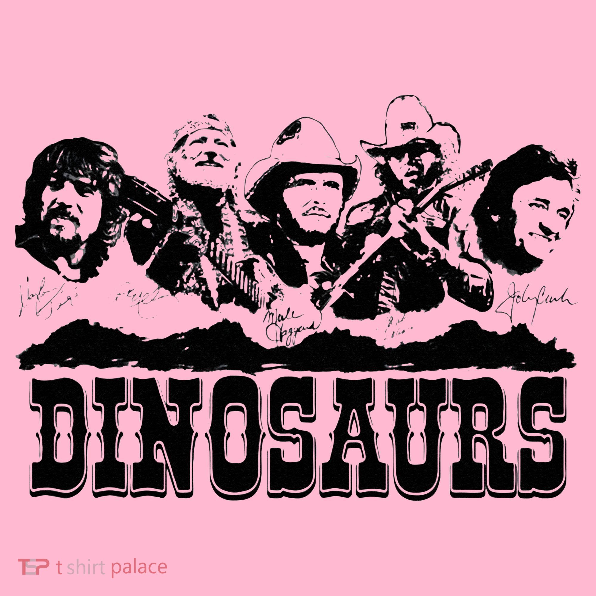 Western Country Music Legends Dinosaurs Coaster