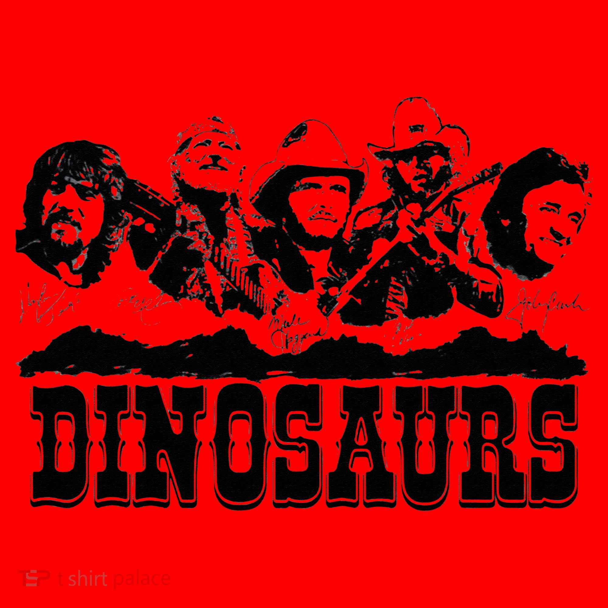 Western Country Music Legends Dinosaurs Santa Hat