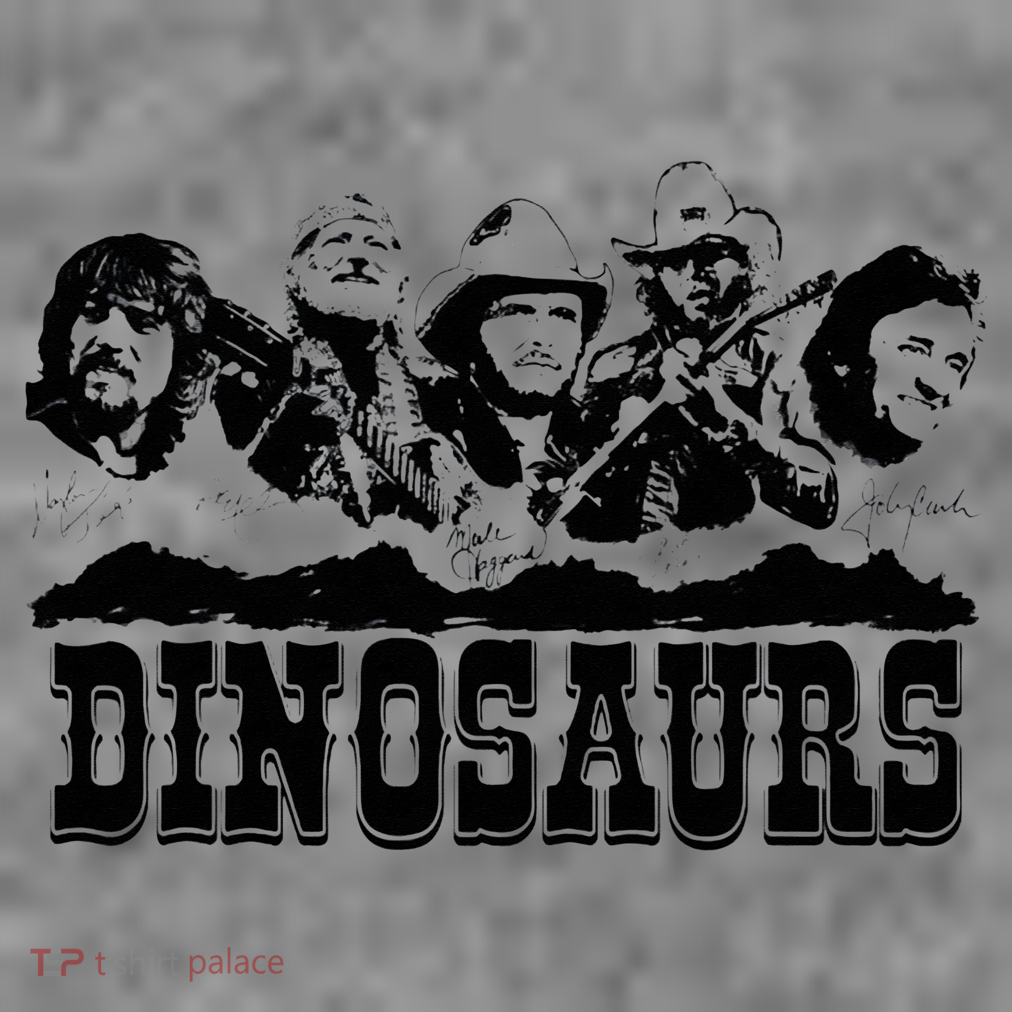 Western Country Music Legends Dinosaurs Toddler Hoodie