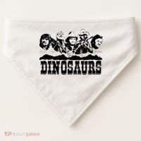 Western Country Music Legends Dinosaurs USA-Made Doggie Bandana thumb 0