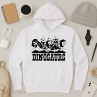 Western Country Music Legends Dinosaurs Hoodie thumb 3